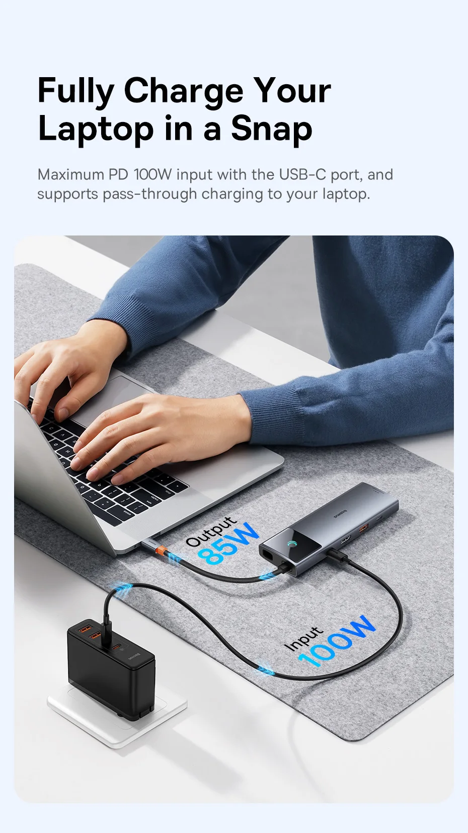 Baseus Metal Gleam Series II Expand Your Connectivity (10-in-1 USB-C Hub) (1)