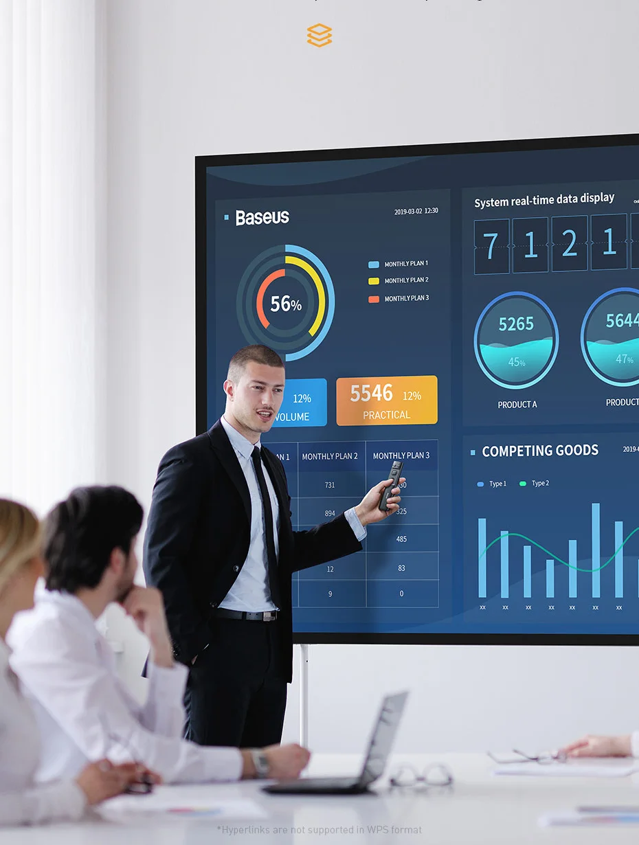 Baseus Orange Dot Wireless Presenter Laser Pointer (1)