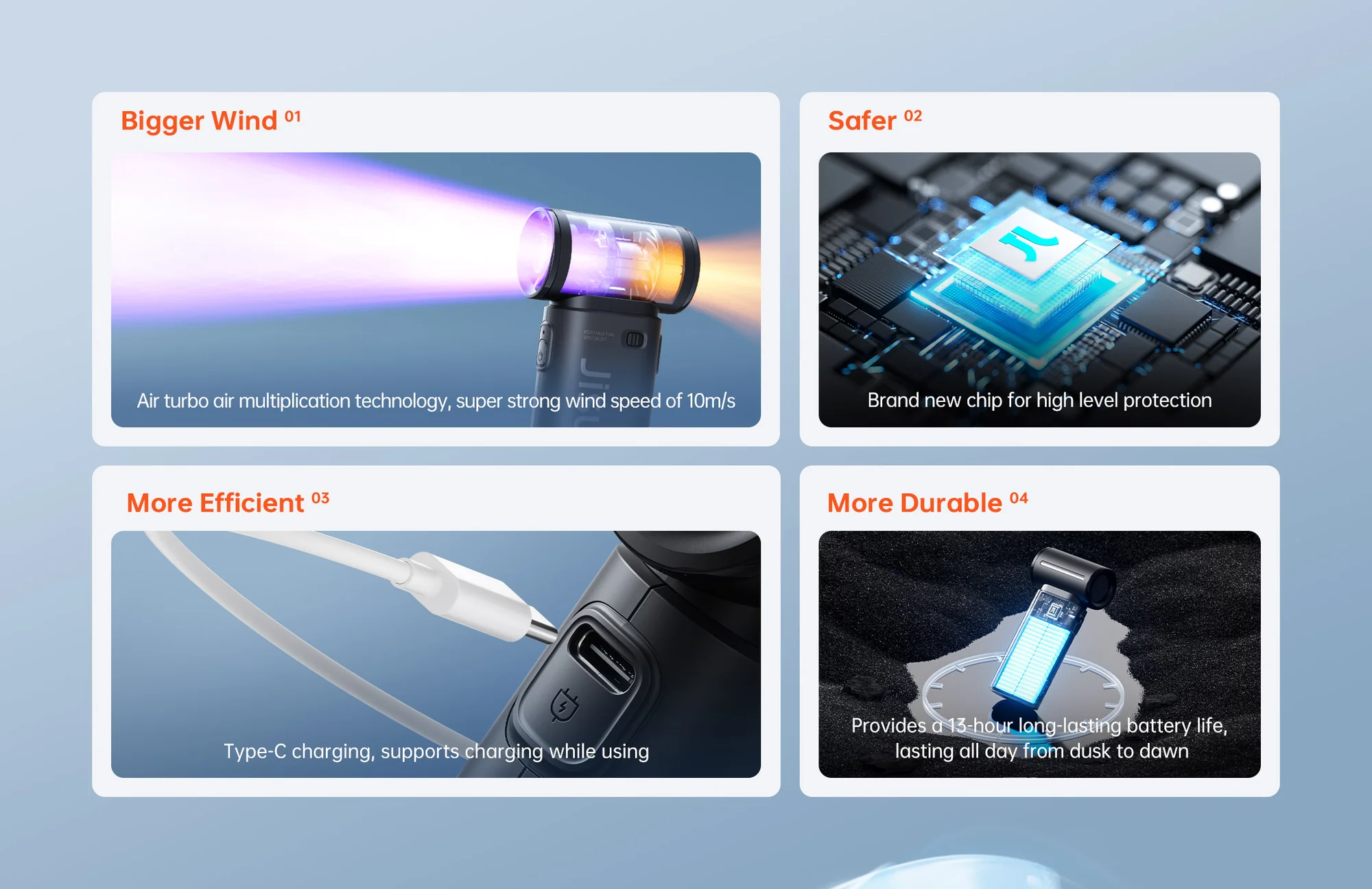 JisuLife Handheld Fan Life9 Tiny Hurricane (1)