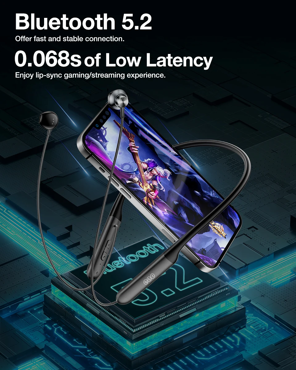 QCY C1 Wireless Neckband Headphones (1)