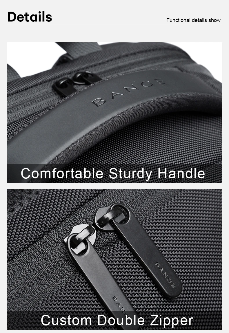 BANGE BG-1921 Large Capacity 15.6 Inch Laptop Backpack 