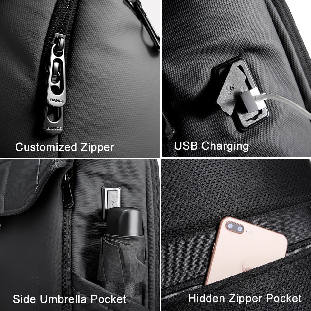 BANGE BG 2575 Anti Theft Backpack Waterproof Travel Bag (2)