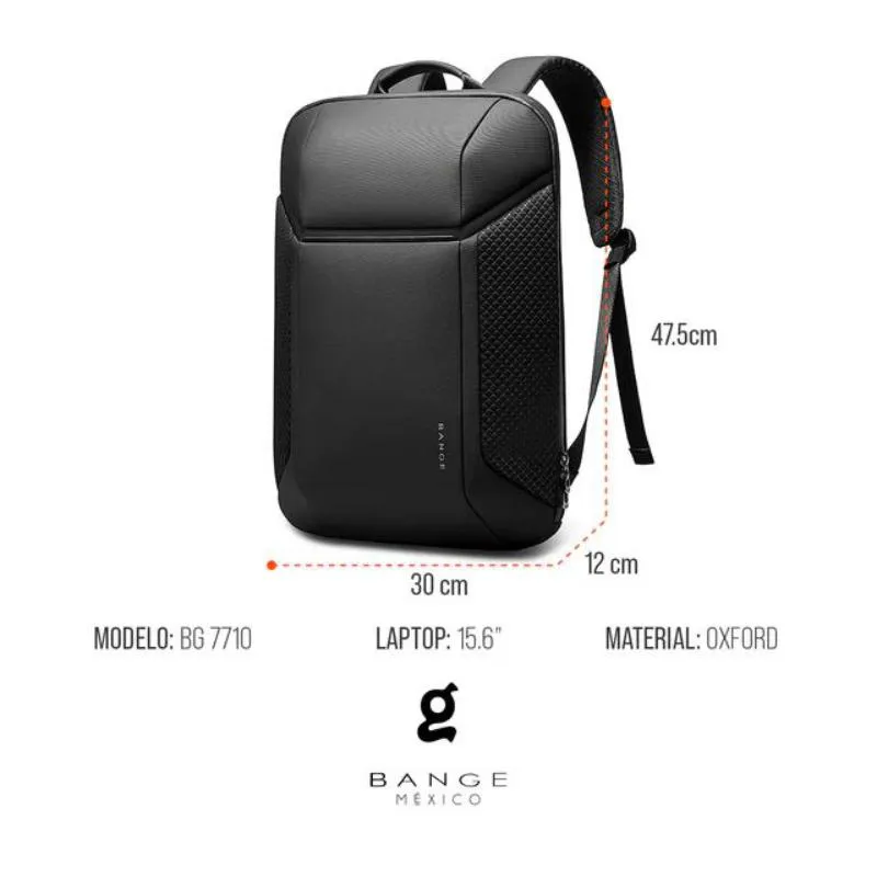 BANGE BG-7710 Business Travel Water Resistant Laptop Backpack