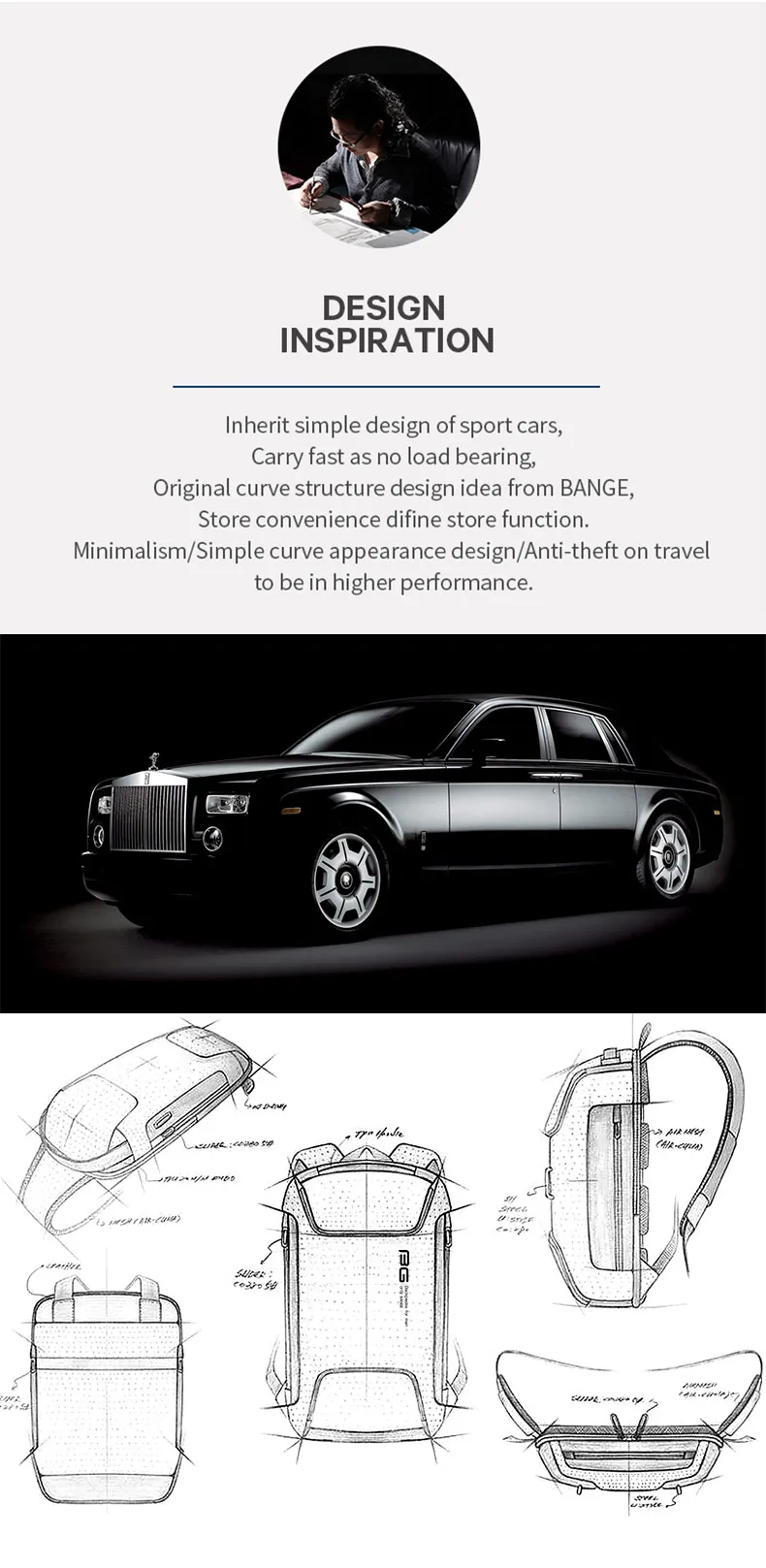 Bange 7216 Anti-theft Waterproof Camo Backpack