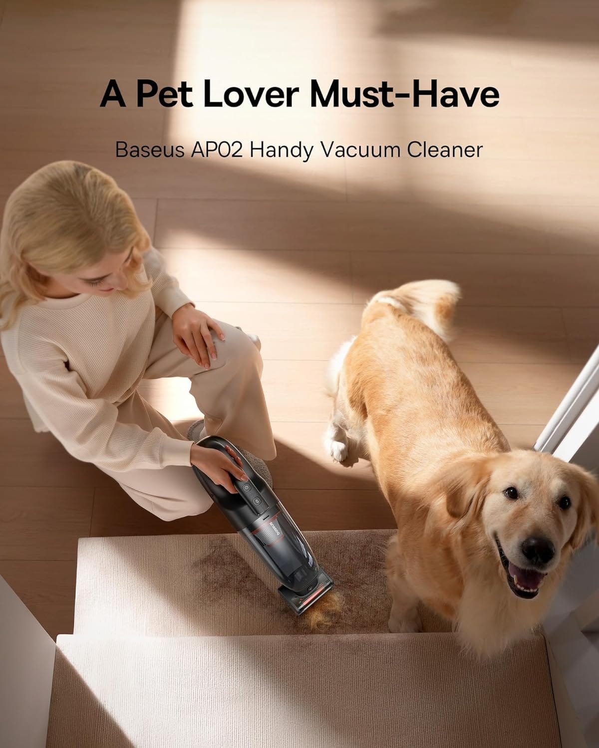 Baseus AP02 Wireless Car Vacuum Cleaner With LED Light