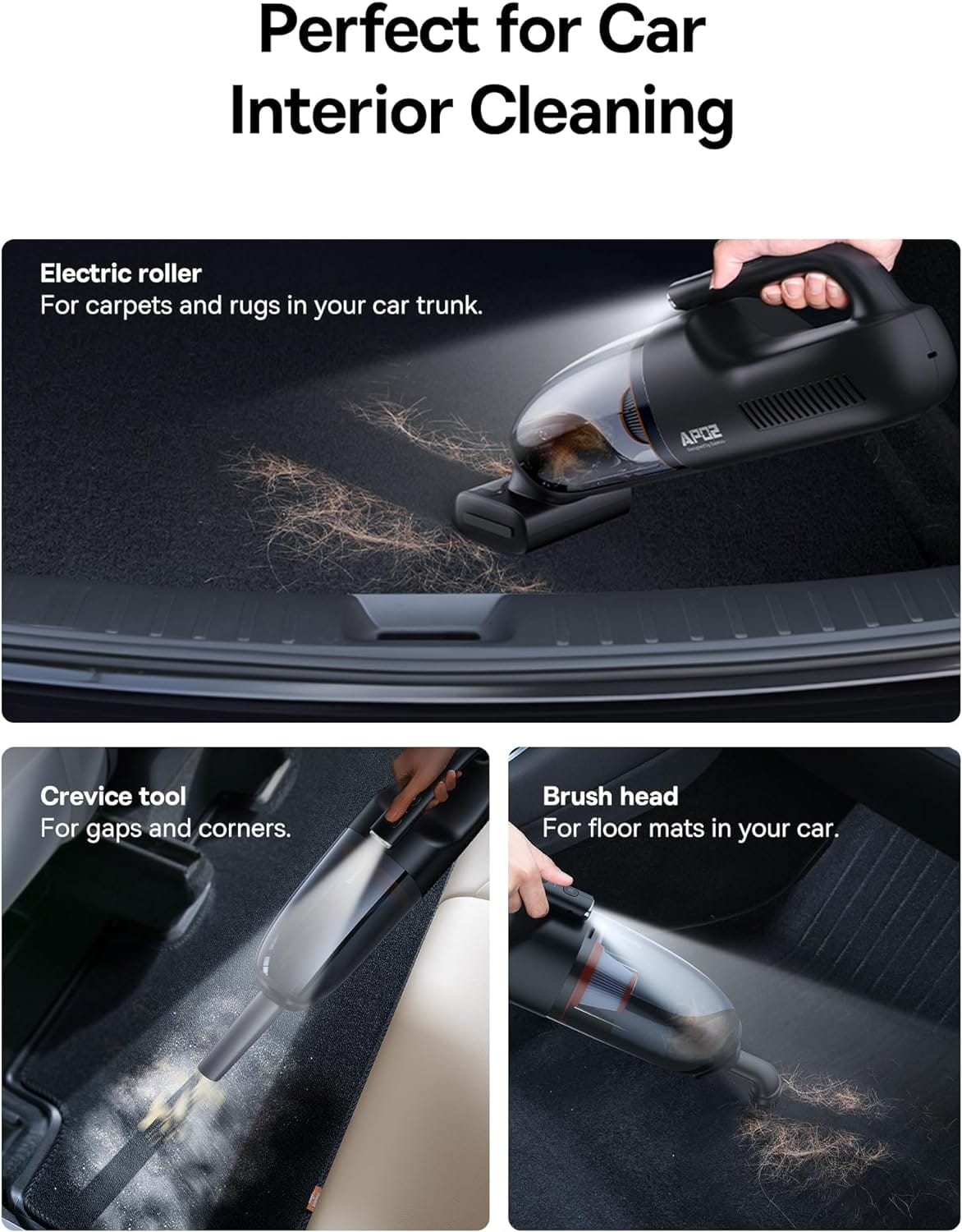 Baseus AP02 Wireless Car Vacuum Cleaner With LED Light