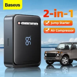 Baseus CGCN000001 Super Energy 2-in-1 Jump Starter 10000mAh 1000A With Tire Inflator