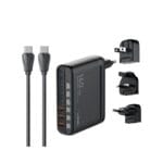 LDNIO A6140C 140W Super Fast Charging 6 USB Ports LED Display GaN Desktop Charger Adapter