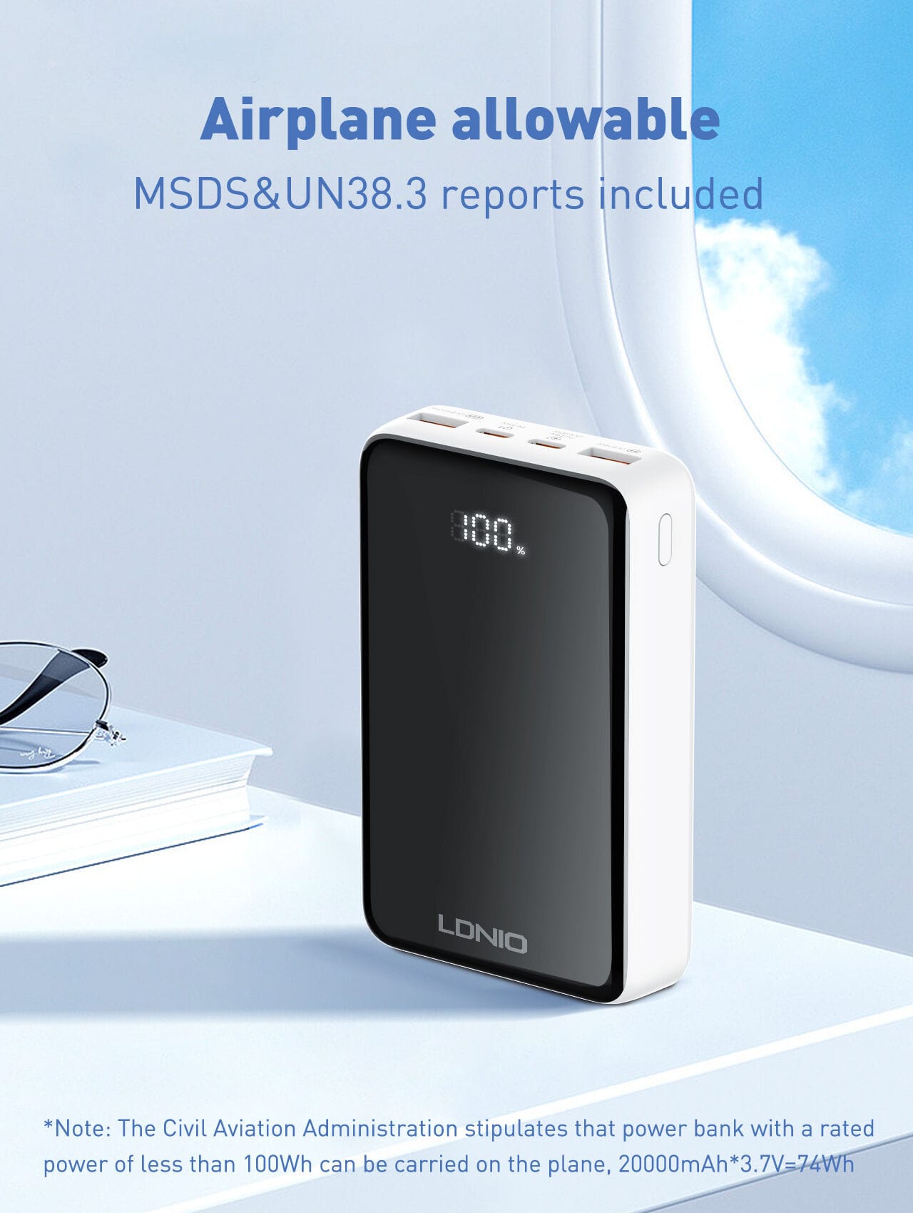 LDNIO PQ22 22.5W 20000mah Universal Quick Charge Power bank