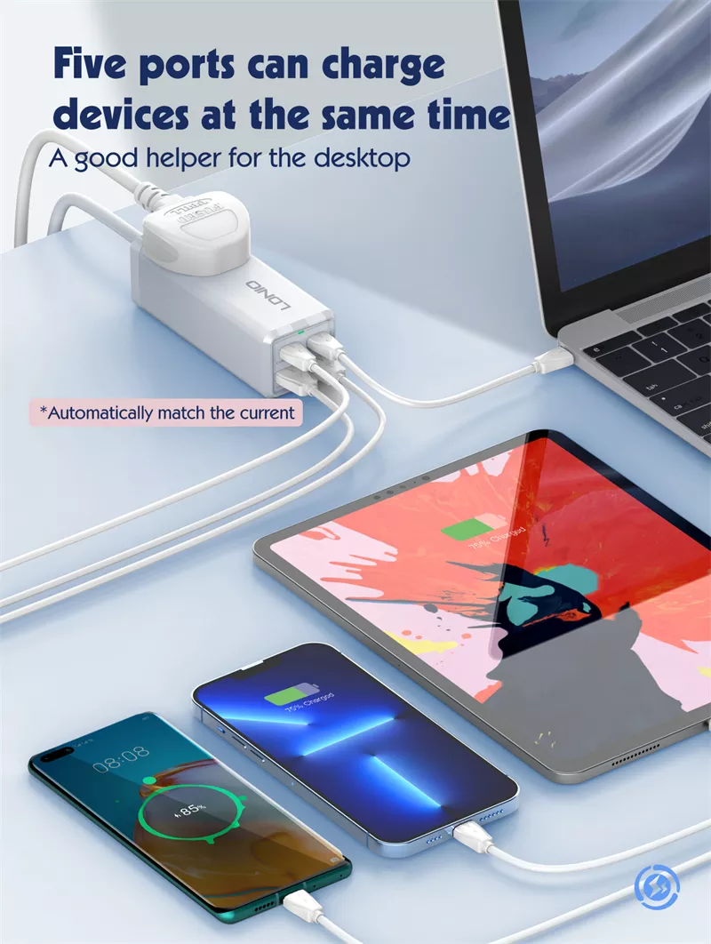 LDNIO SC1418 65W PD Desktop Power Strip with Power Socket