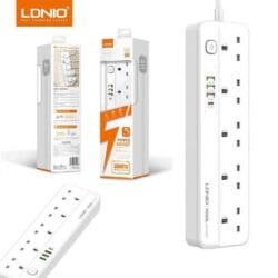 LDNIO SK5493 5 AC Outlets UK Power Strip