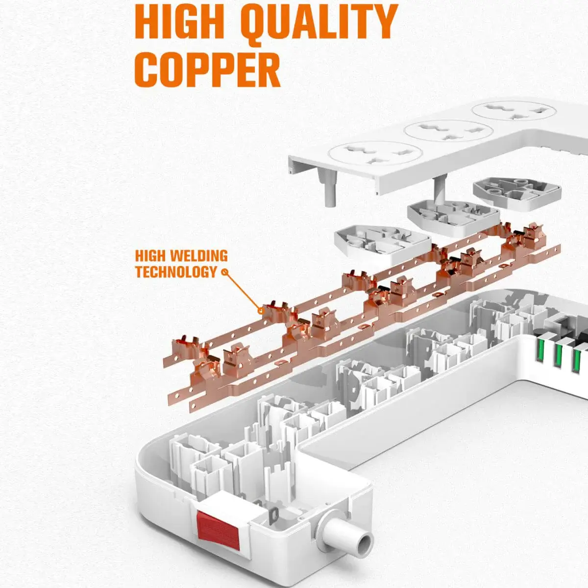 LDNIO SN5311W Smart Outlets Power Socket Storage Box With Wireless
