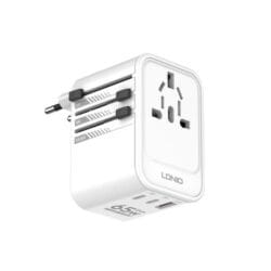 LDNIO Z6 3 USB Ports 65W GaN Travel Adapter