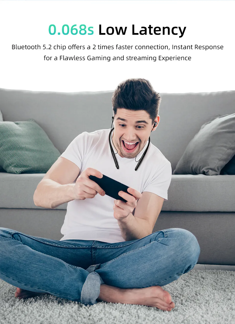 QCY C2 Bluetooth Neckband Headphones (10)