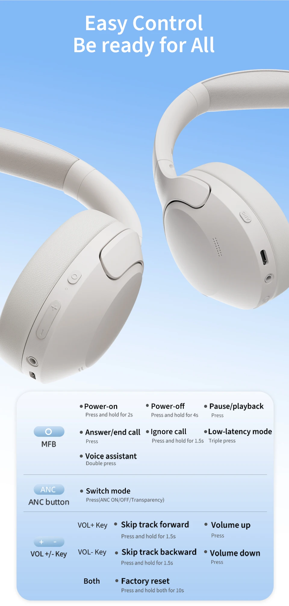 QCY H3 Lite ANC Wireless Headphone (12)
