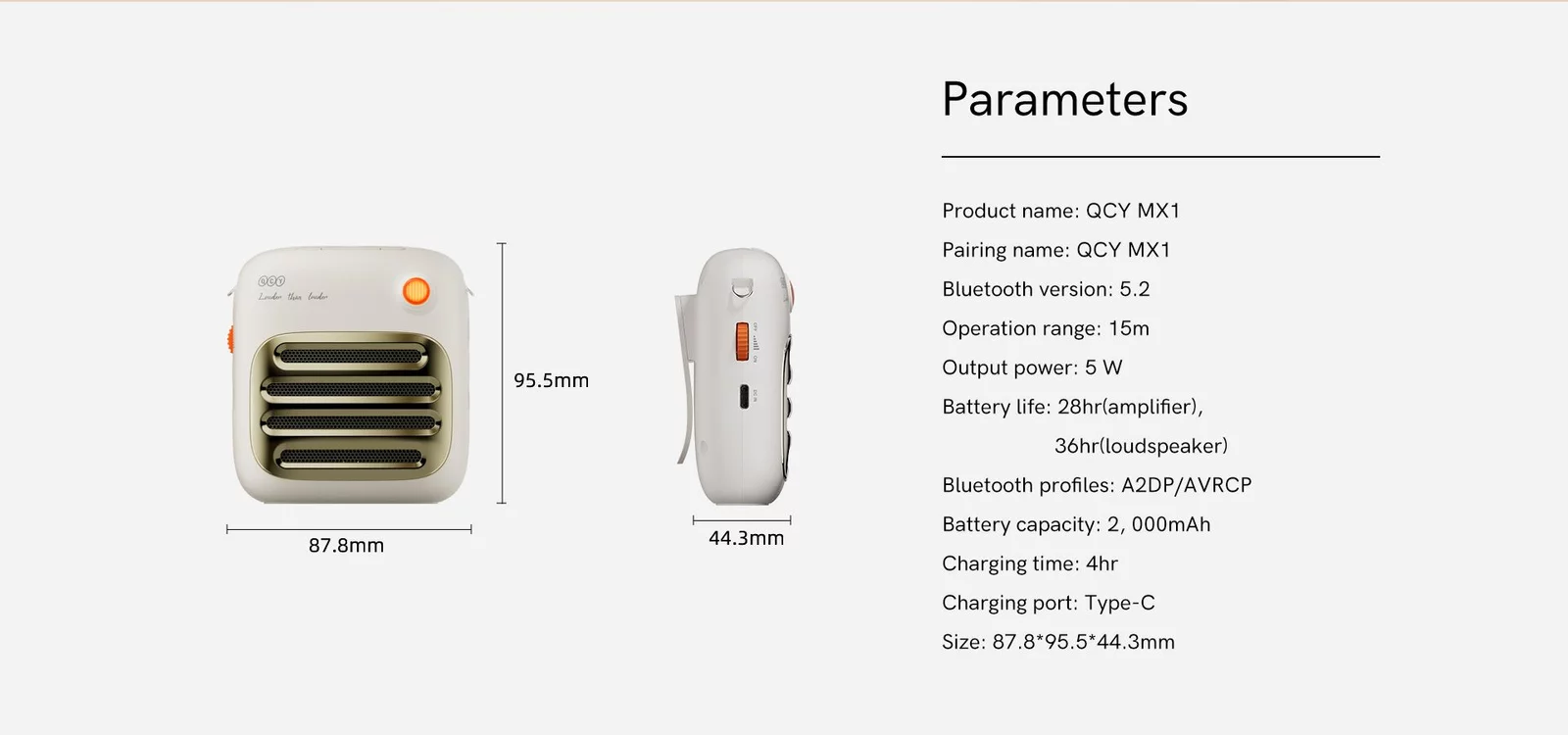QCY MX1 Wireless Bluetooth Speaker