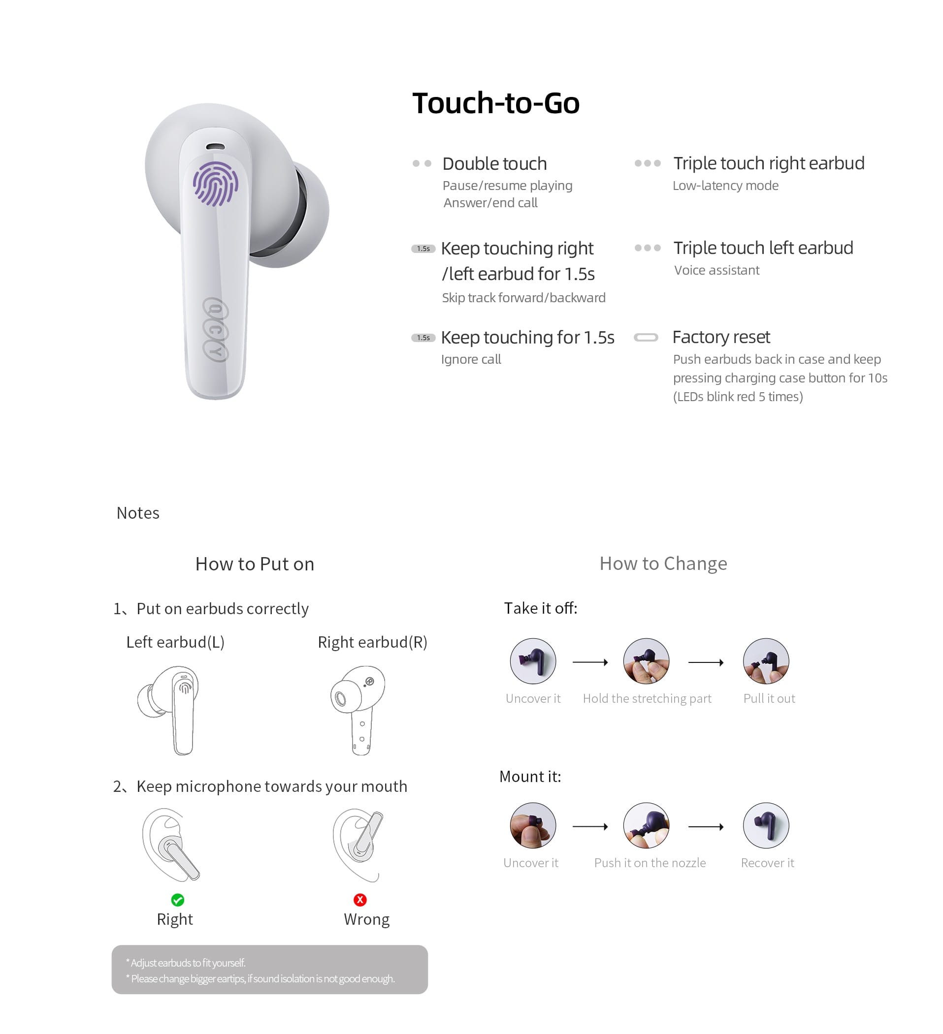 QCY T13X TWS Earbuds Bluetooth V5.3 Earphone (6)