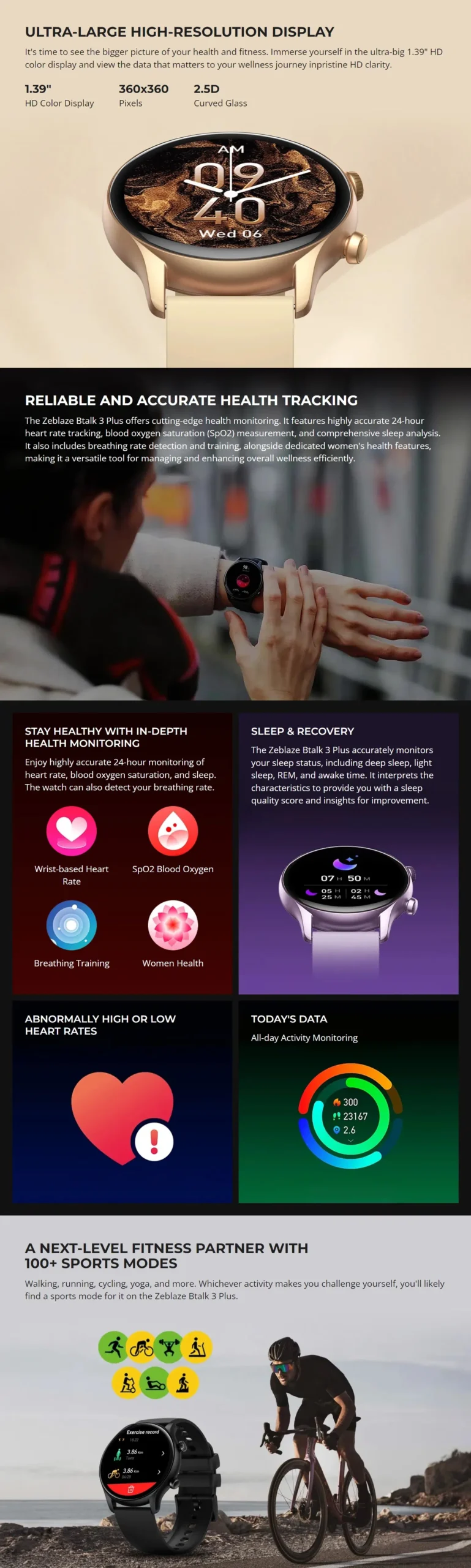 Zeblaze Btalk 3 Plus Voice Calling Smart Watch (3)
