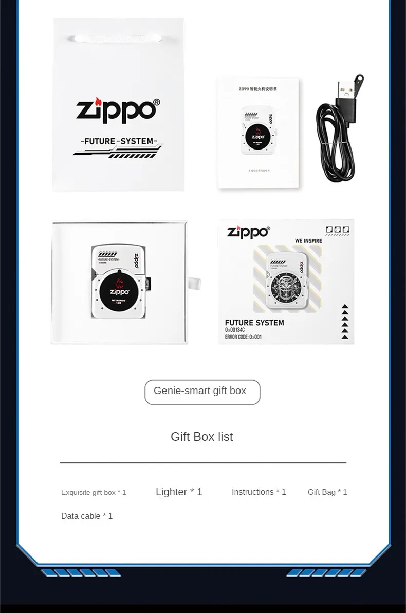 Zippo Smart Touch Screen Future System Lighter