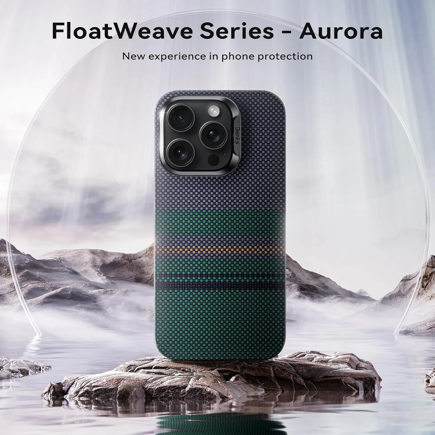 Benks Aurora ArmorAir Case Built with Kevlar® for iPhone 15 Pro 15 Pro Max