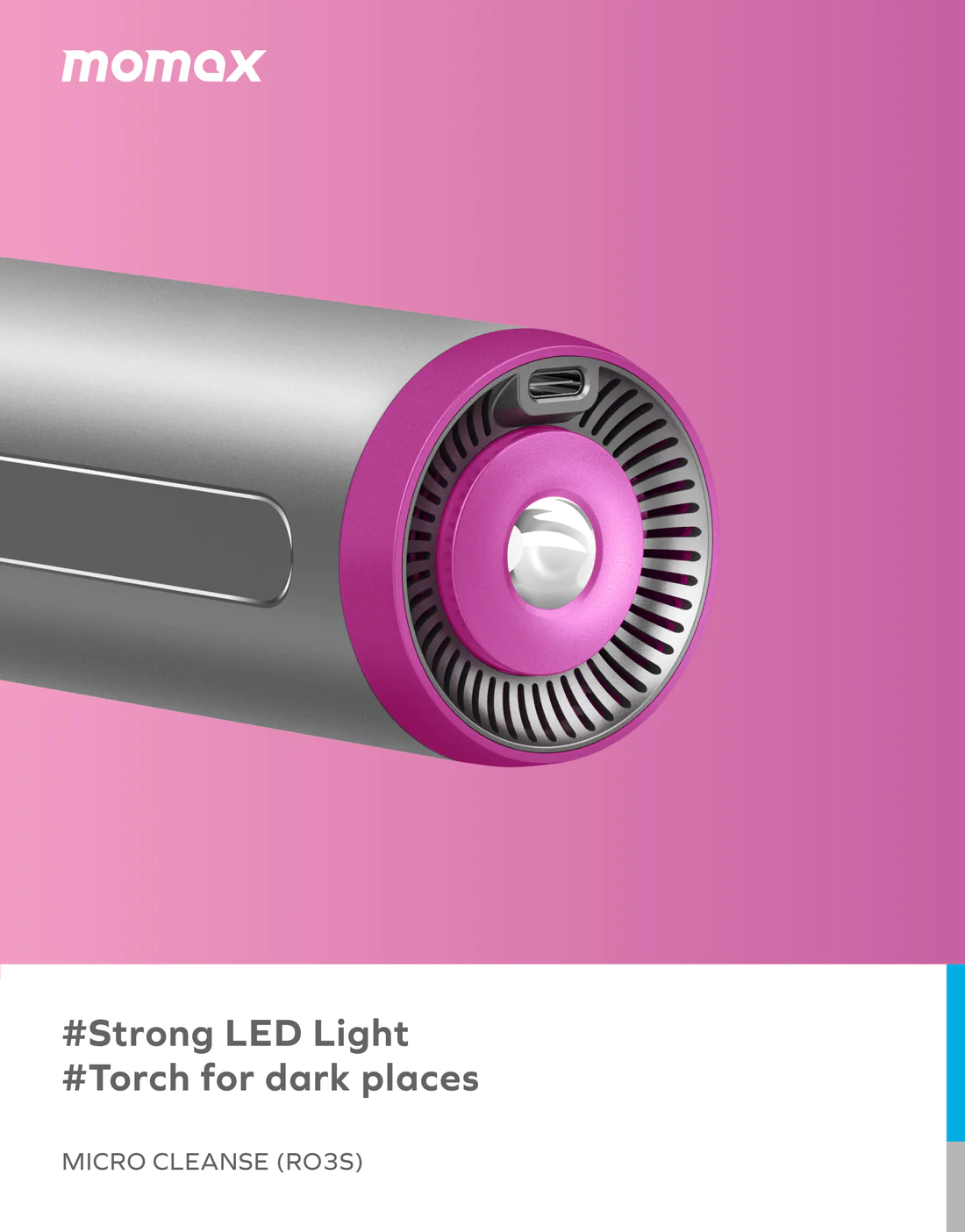 MOMAX RO3 Micro Cleanse Portable Mini Vacuum Cleaner