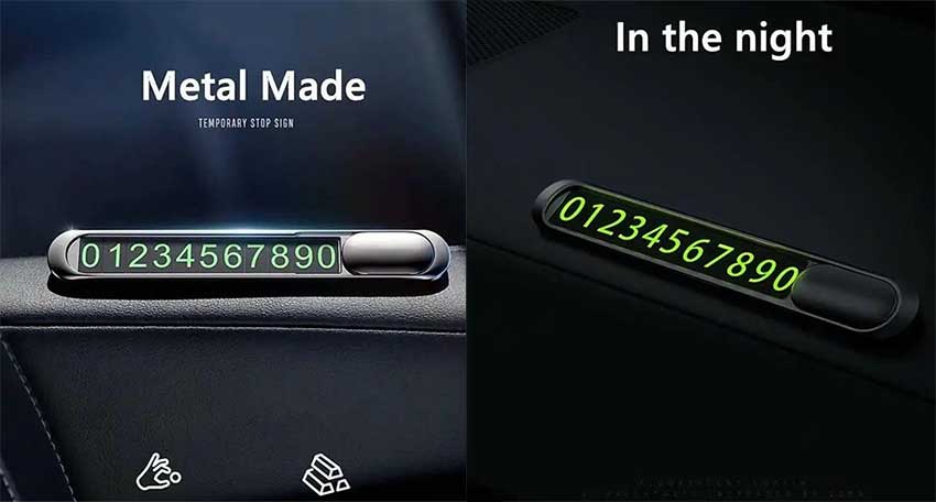 WiWU CH021 Lotto Vehicle Temporary Parking Card