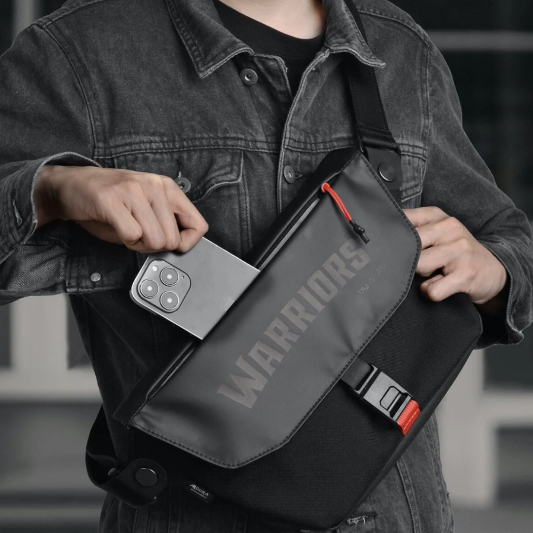 WiWU Warriors Message Bag X Cordura 1000D Nylon Crossbody Bag With Magnetic Buckle