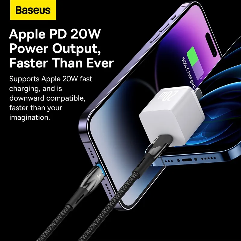 Baseus Glimmer Series Fast Charging Data Cable USB to Type-C 100W