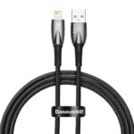 Baseus Glimmer Series Fast Charging Data Cable USB to iP 2.4A 1m Black (CADH000201)