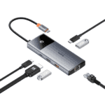 Baseus Hub Metal Gleam Series II 6 in 1 Type-C HUB HDMI 4K60HZ Rj45 Space Grey B00061802813-00