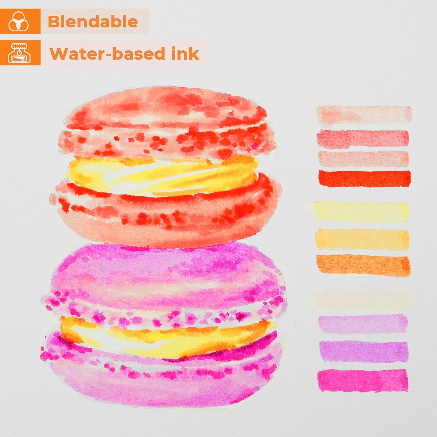 Ohuhu Dual Tips Journal Pens (40 Colors)