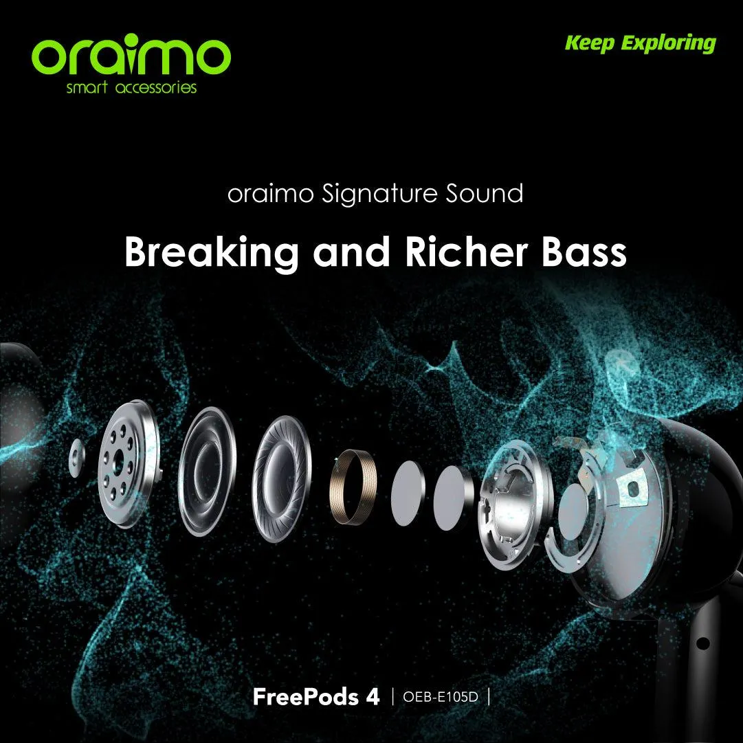 Oraimo FreePods 4 ANC True Wireless Earbuds(OEB-E105D)