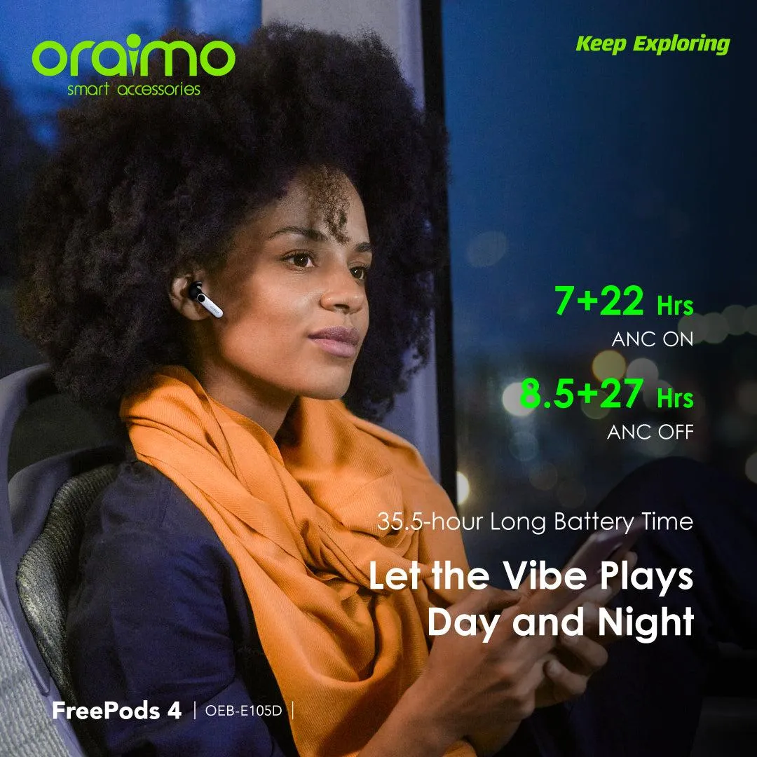 Oraimo FreePods 4 ANC True Wireless Earbuds(OEB-E105D)