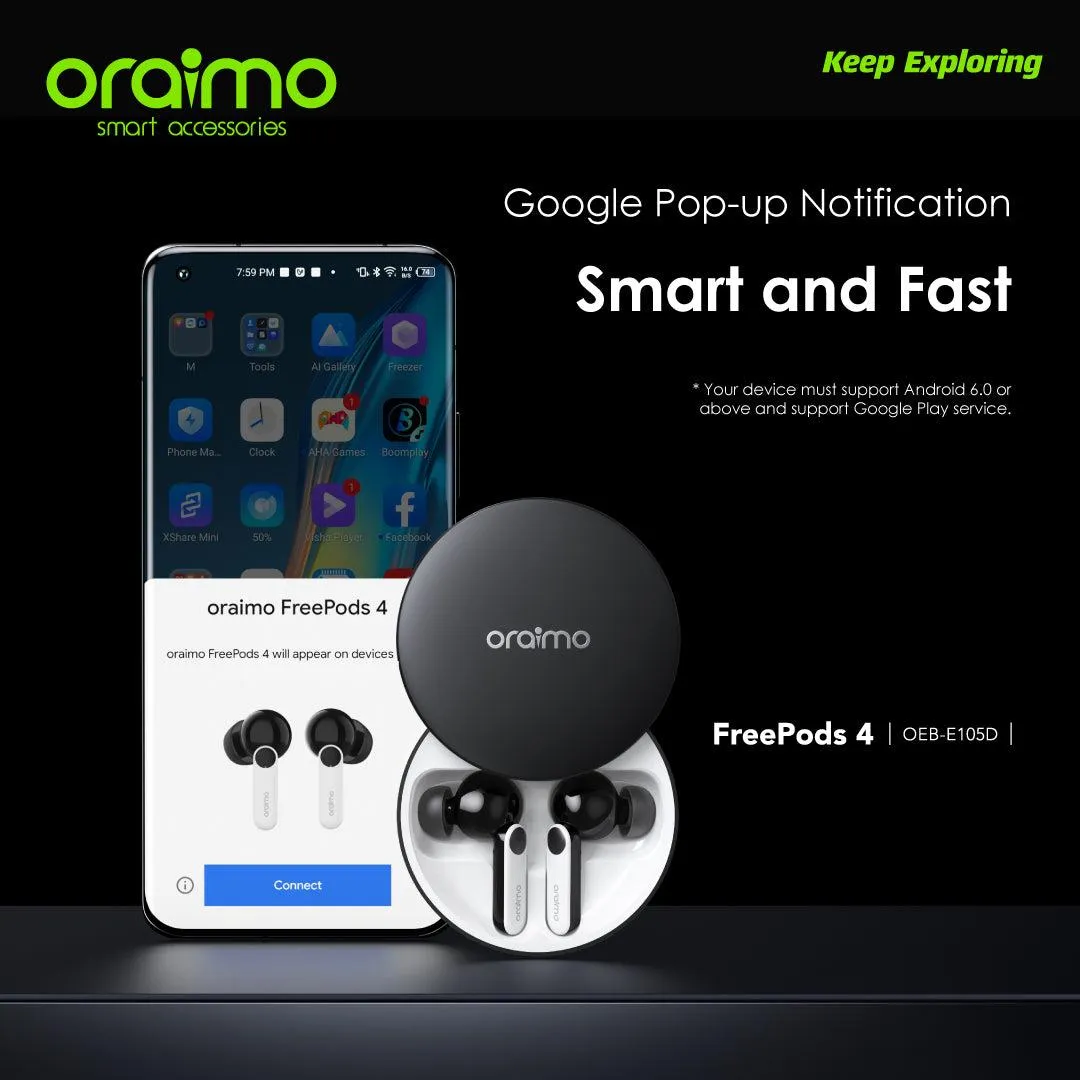 Oraimo FreePods 4 ANC True Wireless Earbuds(OEB-E105D)