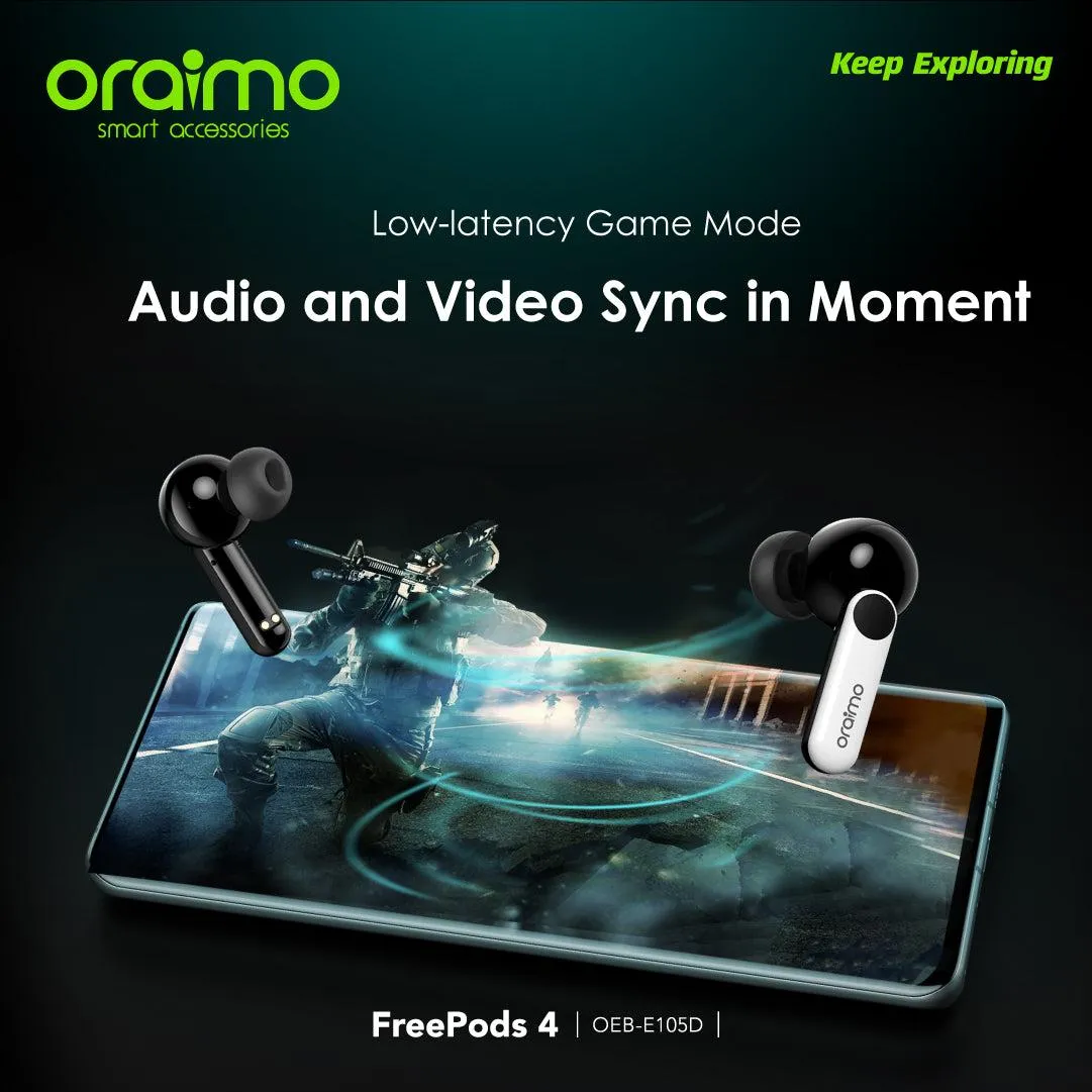Oraimo FreePods 4 ANC True Wireless Earbuds(OEB-E105D)