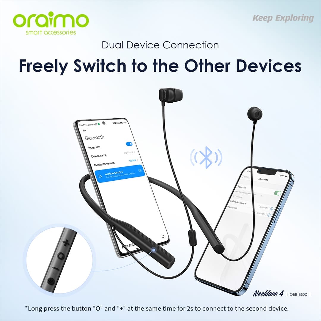 Oraimo Necklace 4 Wireless Neckband (OEB-E50D)