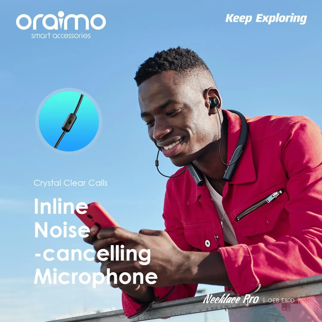 Oraimo Necklace Pro ANC Wireless Headphones-OEB-E80D