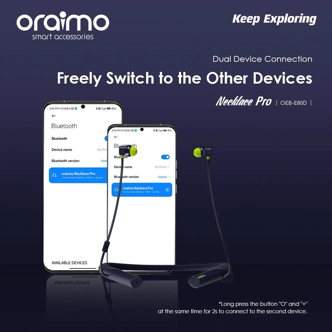 Oraimo Necklace Pro ANC Wireless Headphones-OEB-E80D