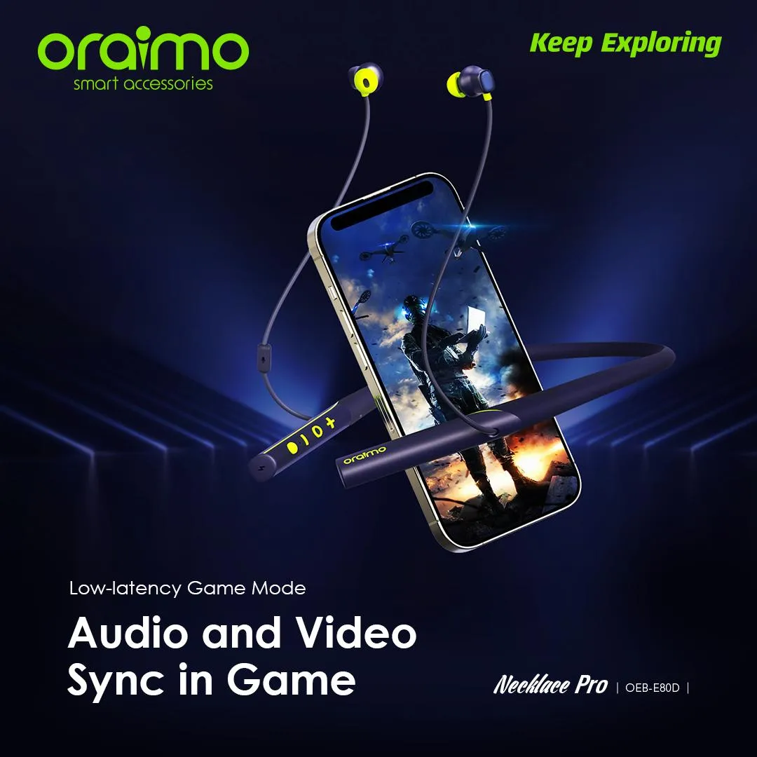 Oraimo Necklace Pro ANC Wireless Headphones-OEB-E80D