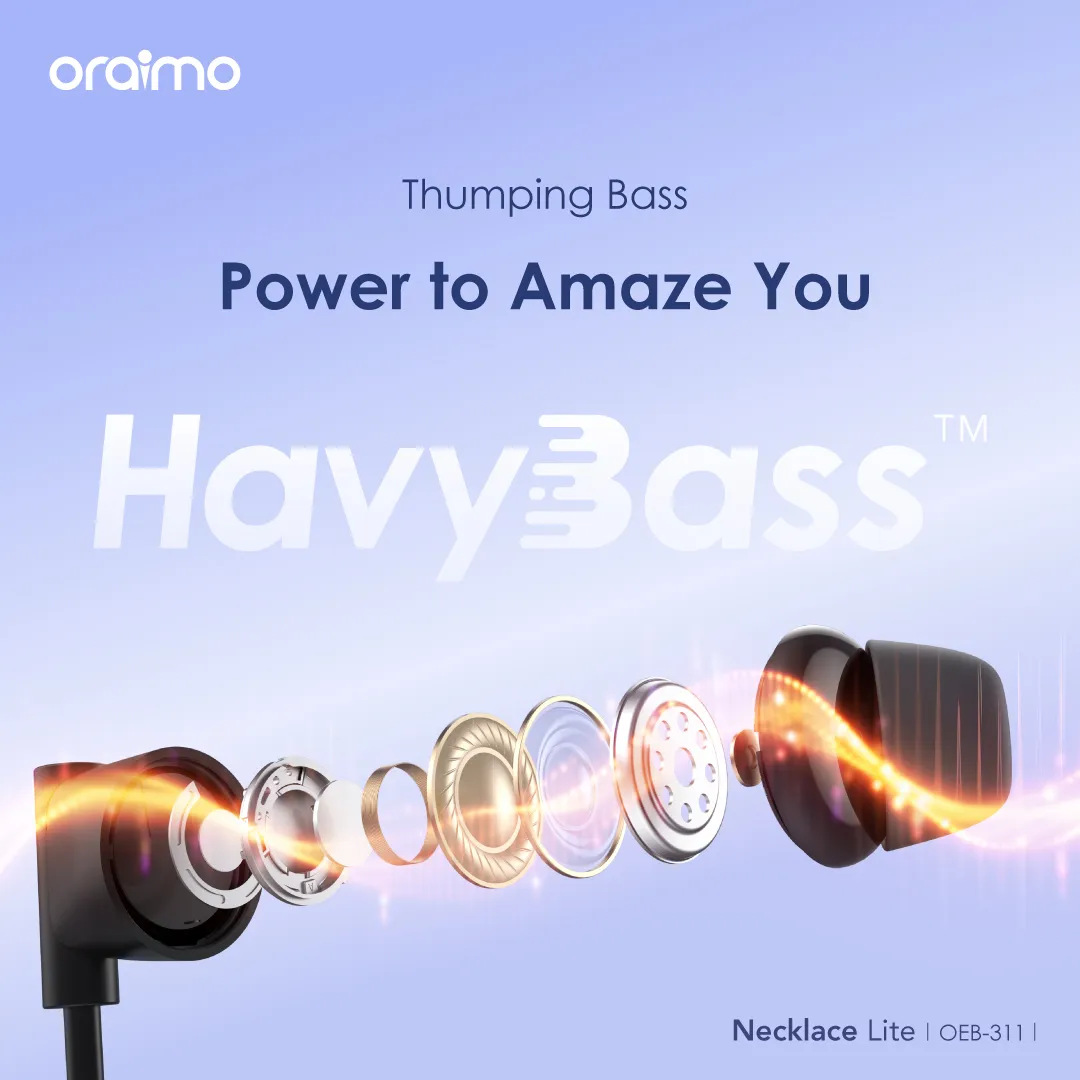 Oraimo OEB-311 Necklace Lite ENC with Vibration Wireless Neckband