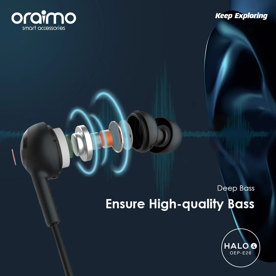 Oraimo OEP-E26 HALO 4 3.5mm In-Ear Earphone