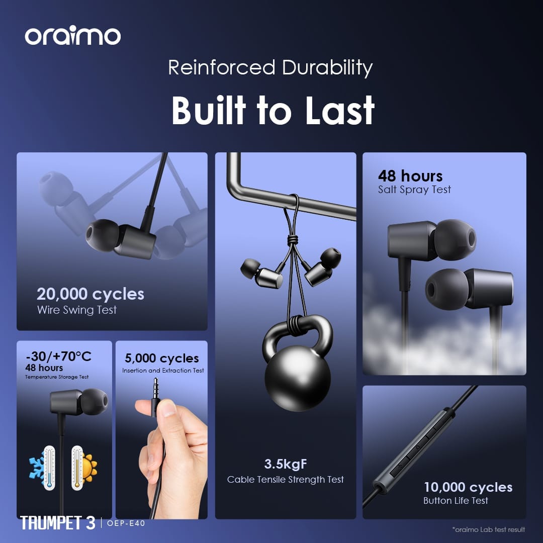 Oraimo OEP-E40 TRUMPET 3 In-Ear Earphone