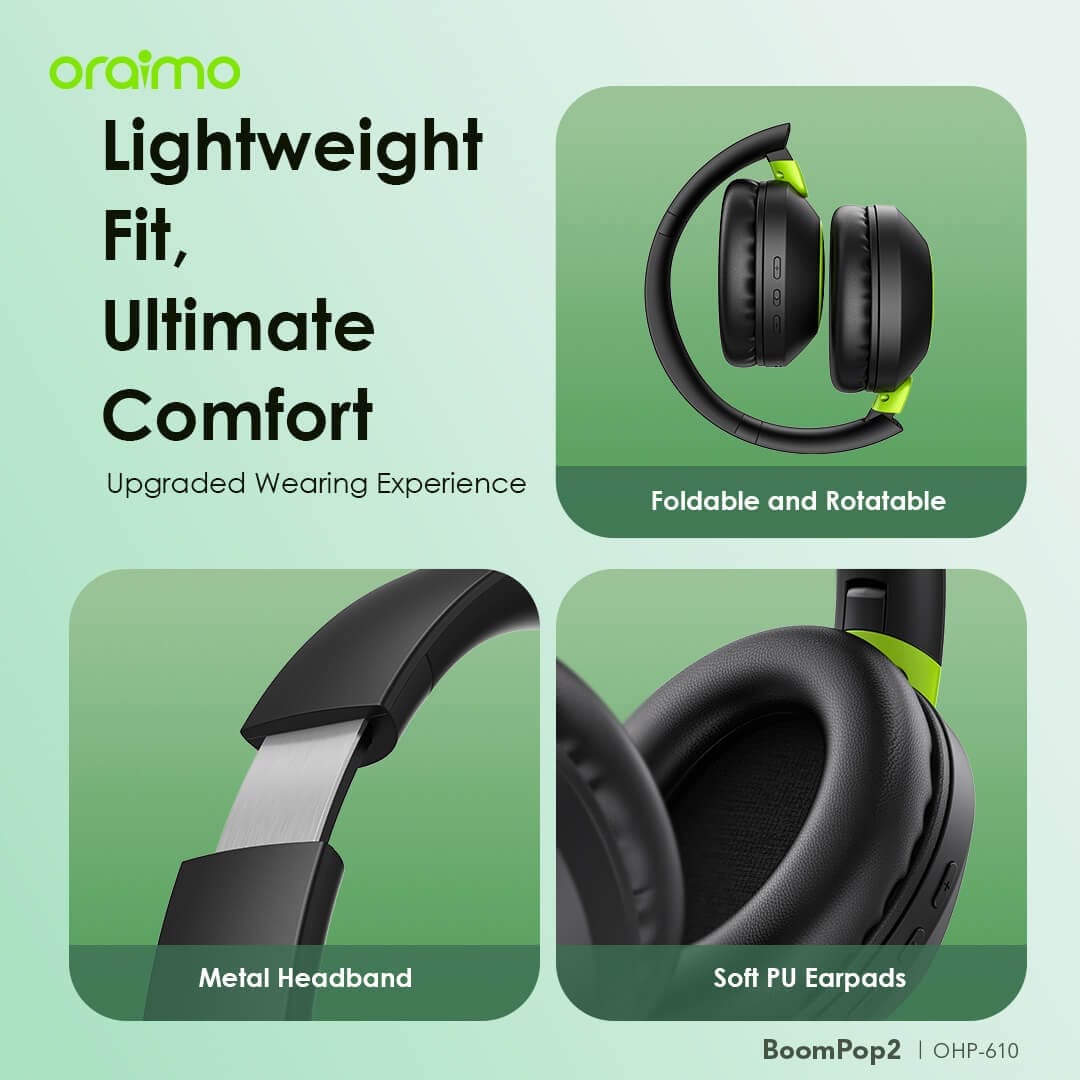 Oraimo OHP-610 BoomPop 2 Wireless Headphones