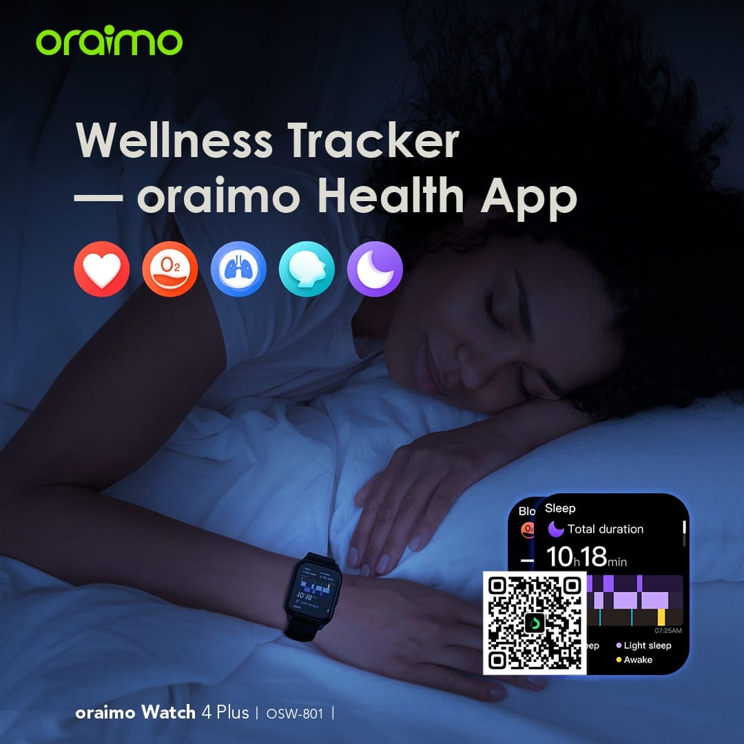 Oraimo Watch 4 Plus BT Calling Smart Watch (OSW-801)