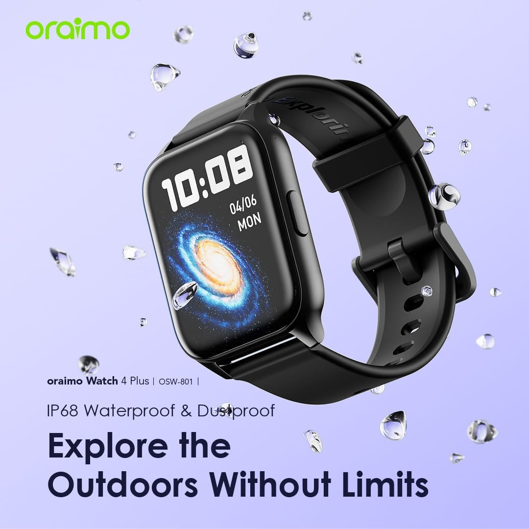 Oraimo Watch 4 Plus BT Calling Smart Watch (OSW-801)