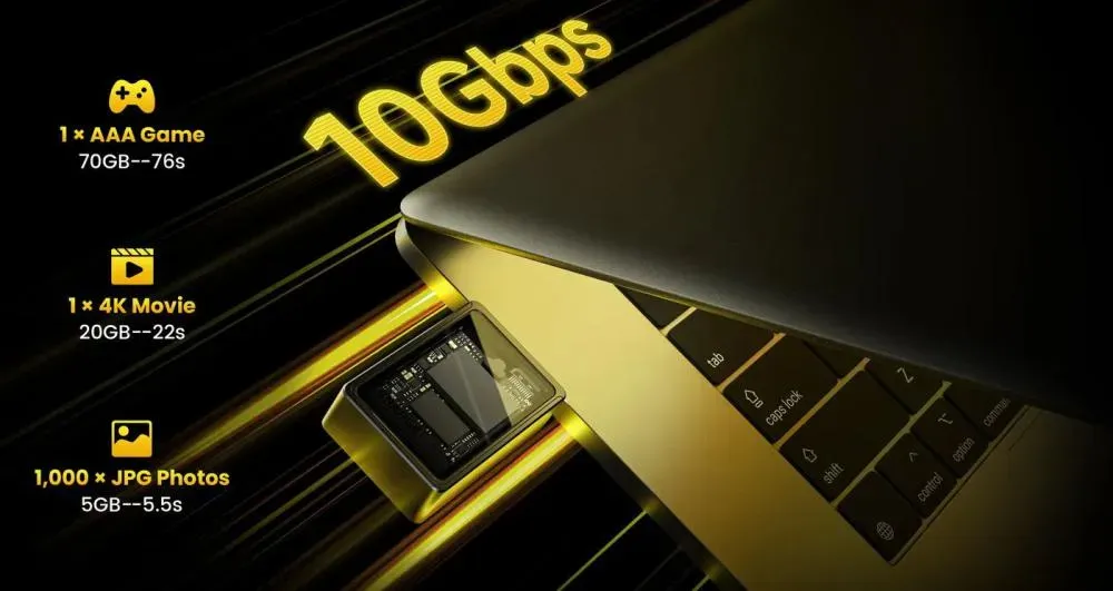 SHARGE Disk M.2 NVMe SSD Enclosure With Active Cooling Fan