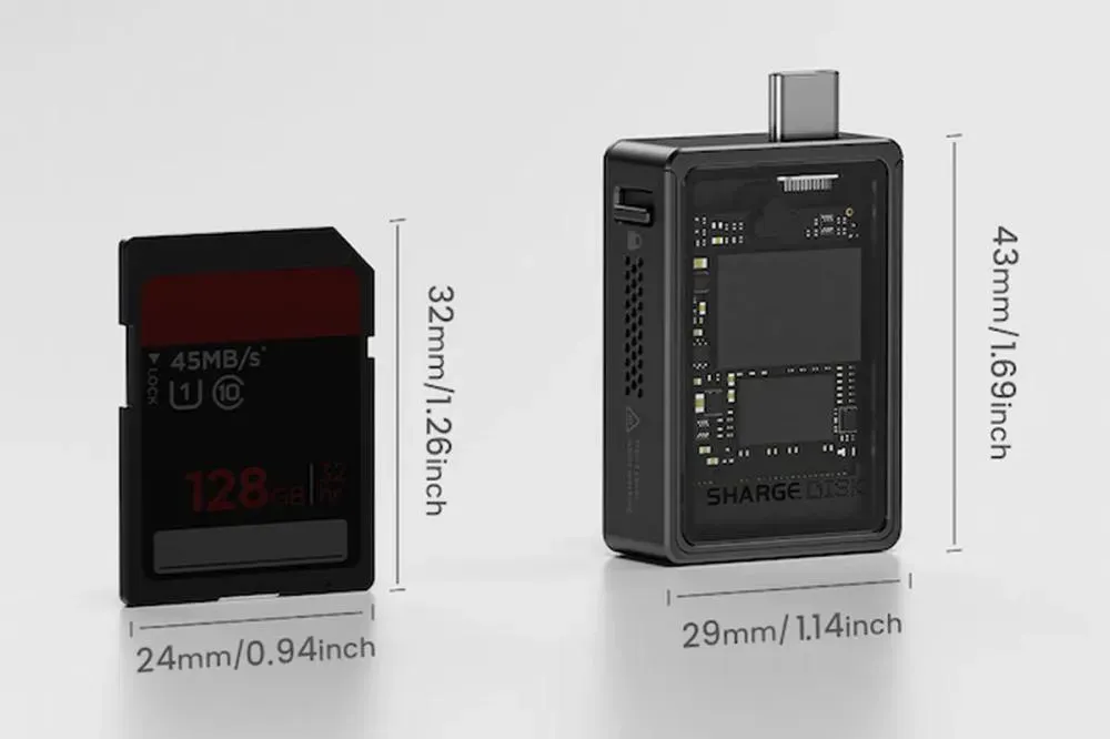 SHARGE Disk M.2 NVMe SSD Enclosure With Active Cooling Fan