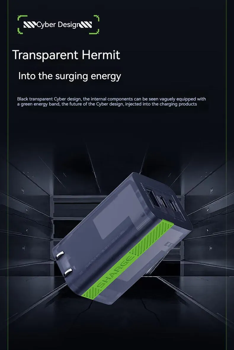 Sharge Hermit 65W Gallium Nitride Multi-port Fast Charger