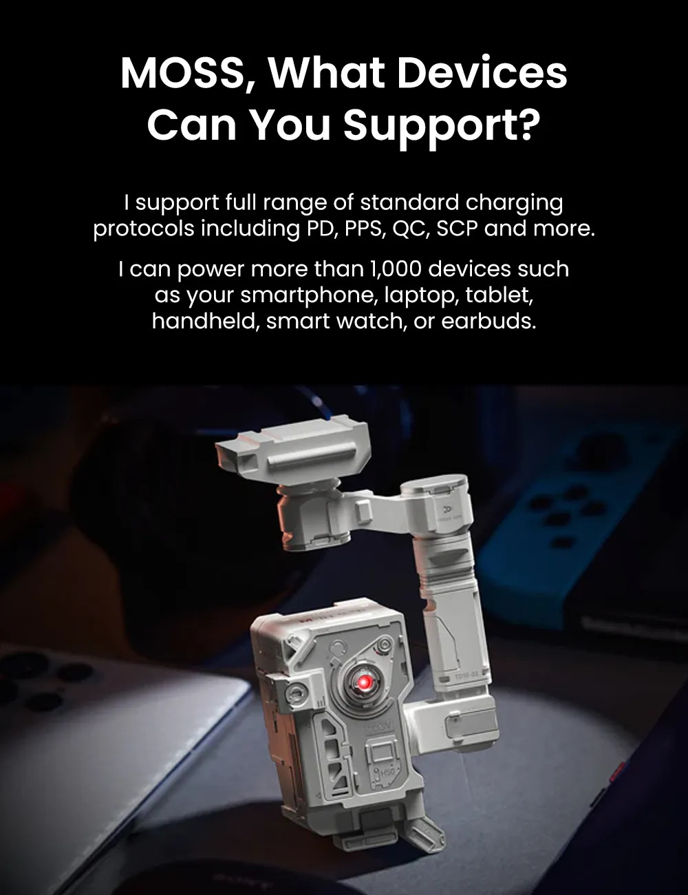 Sharge MOSS Charger 40W 2 Ports USB-C × 1 USB-A × 1