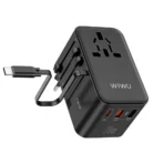 WiWU Wi-UA004 70W GaN Charger Universal Adapter with Built-in Type-C Cable